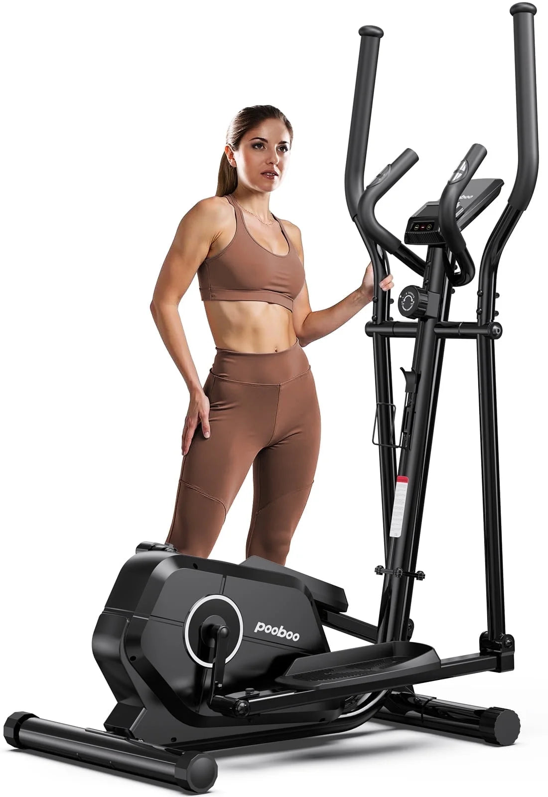 Magnetic Elliptical Exercise Machine, Elliptical Trainer Fitness Equipment for Home Gym Cardio Workout 250Lb